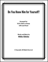 Do You Know Him for Yourself? SSA choral sheet music cover